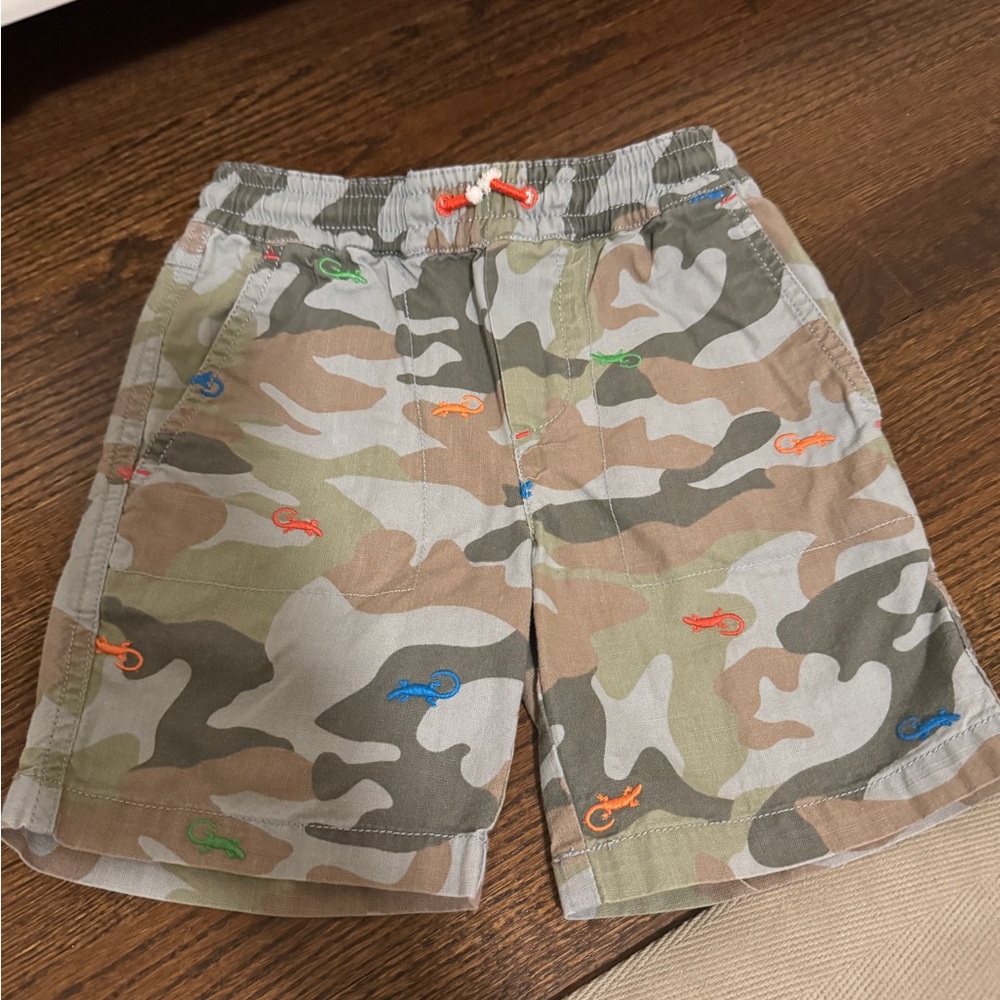 Mini Boden Appliqué Camouflage Shorts